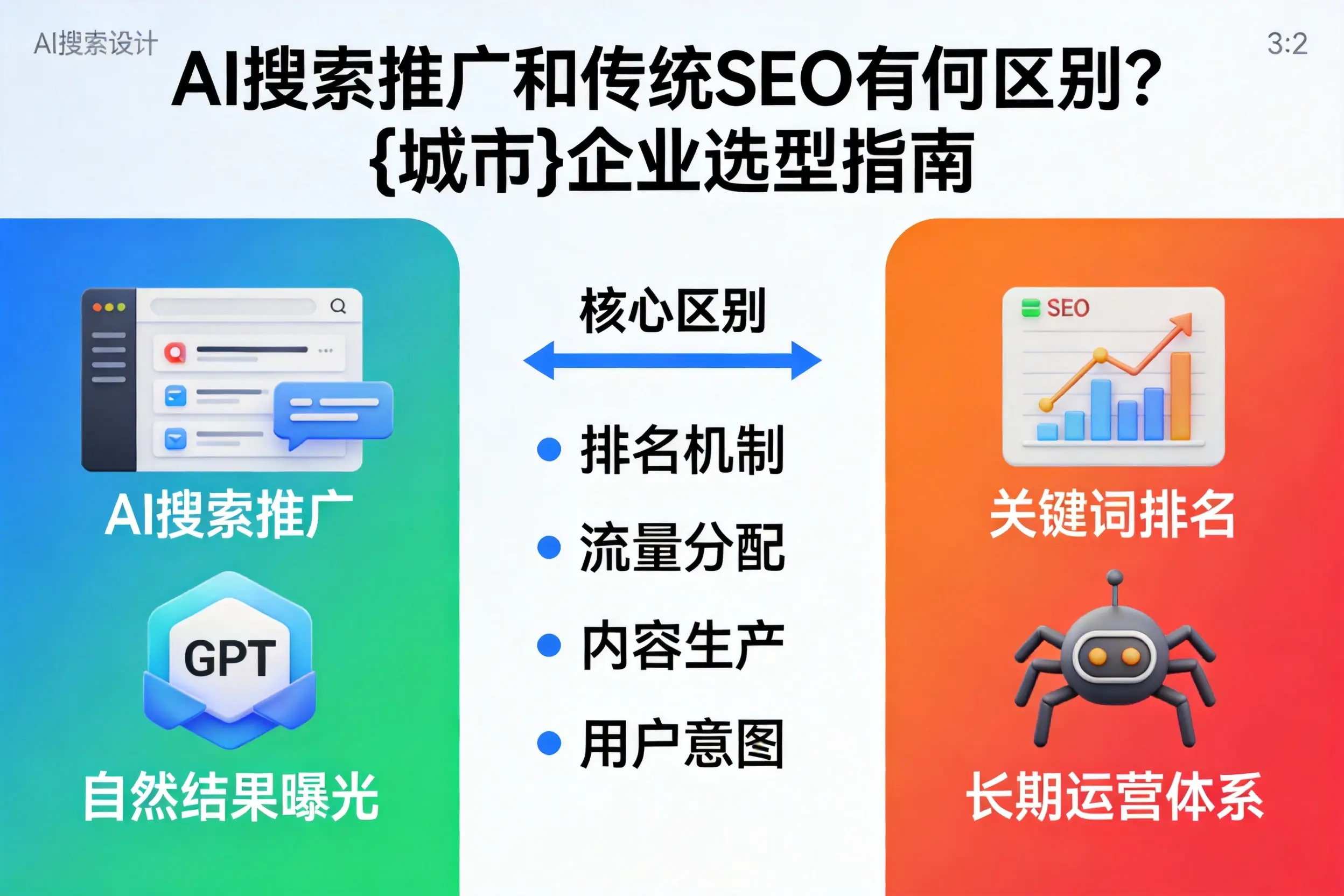 AI搜索推广和传统SEO有何区别？鞍山企业选型指南