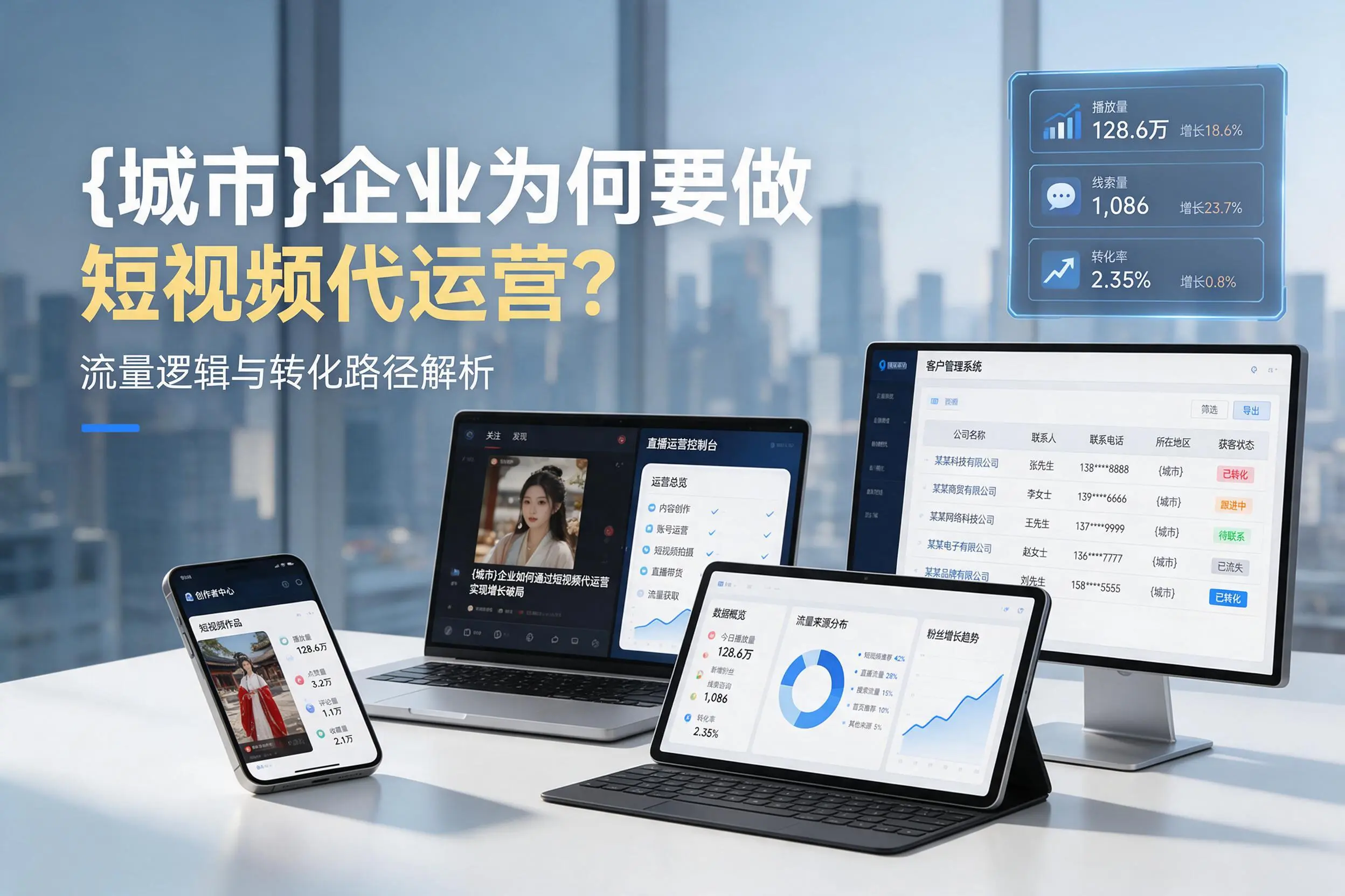 鞍山企业为何要做短视频代运营？流量逻辑与转化路径解析
