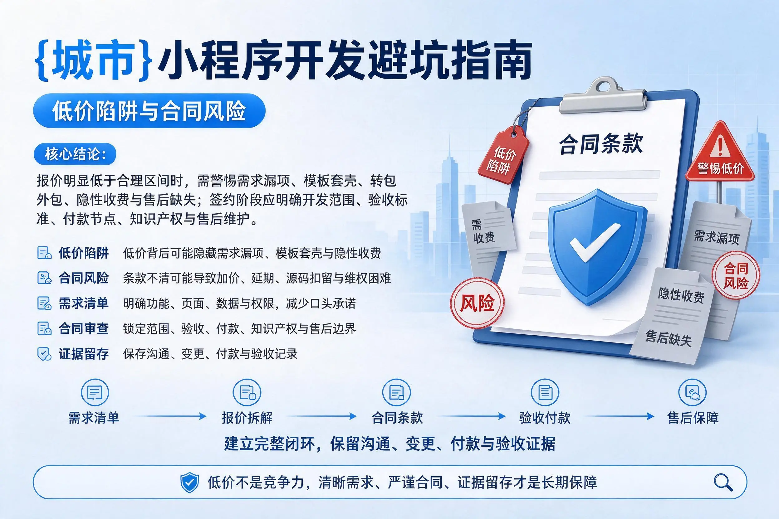 鞍山小程序开发避坑指南：低价陷阱与合同风险