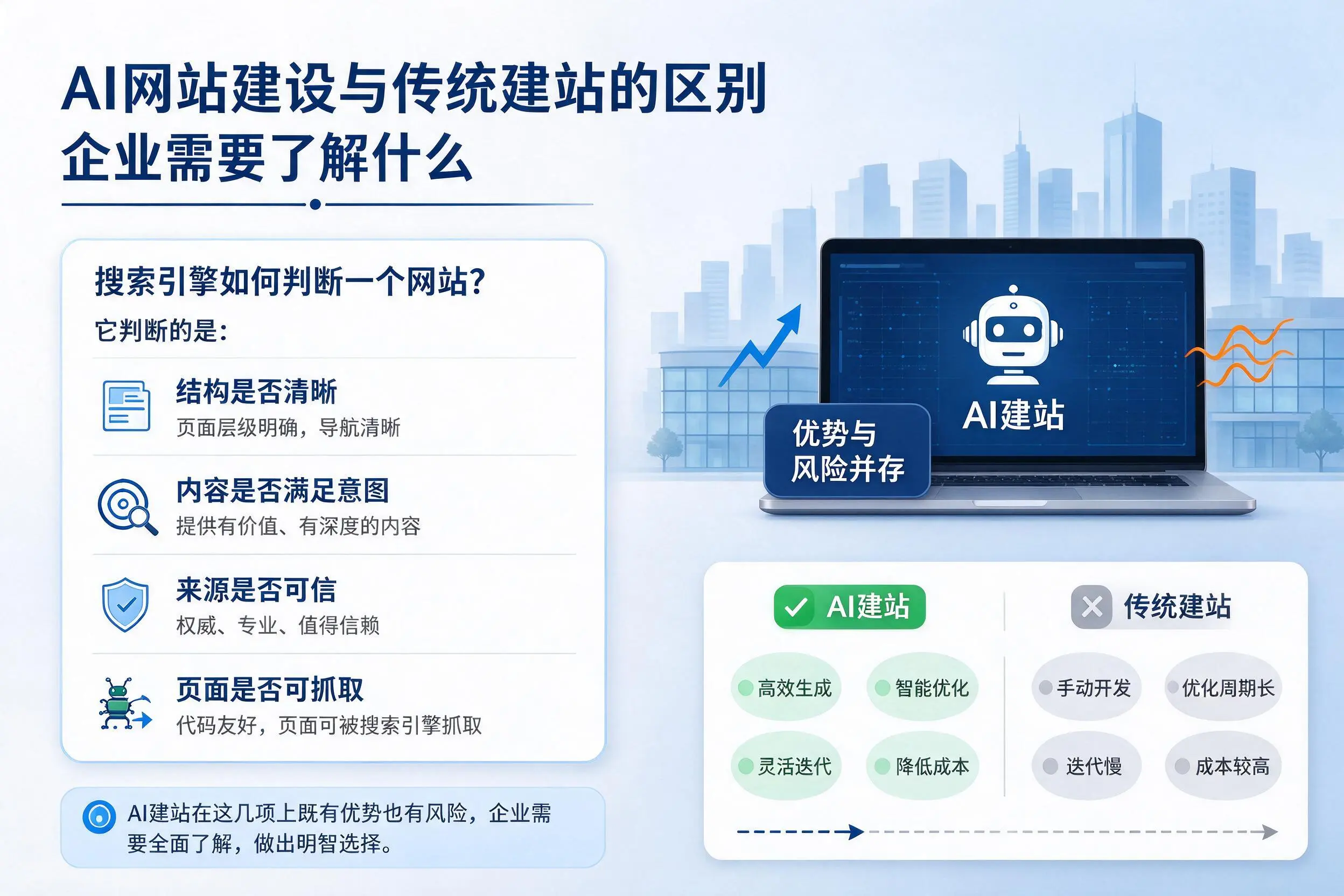 AI网站建设与传统建站的区别,鞍山企业需要了解什么