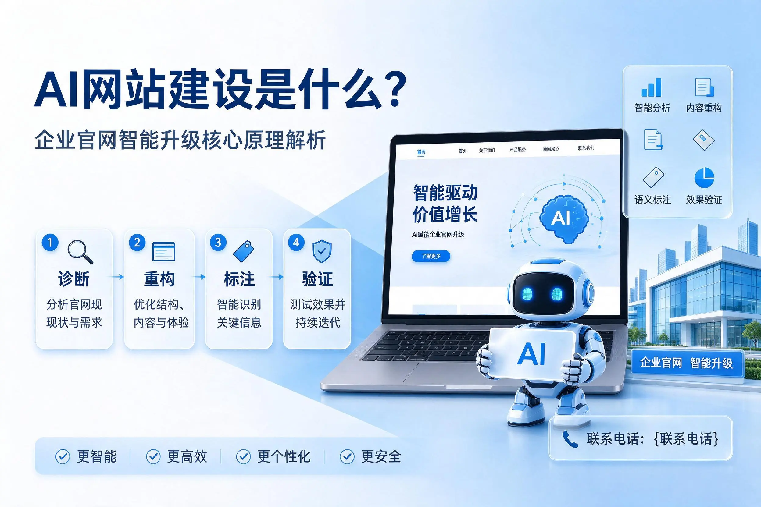 AI网站建设是什么？鞍山企业官网智能升级核心原理解析