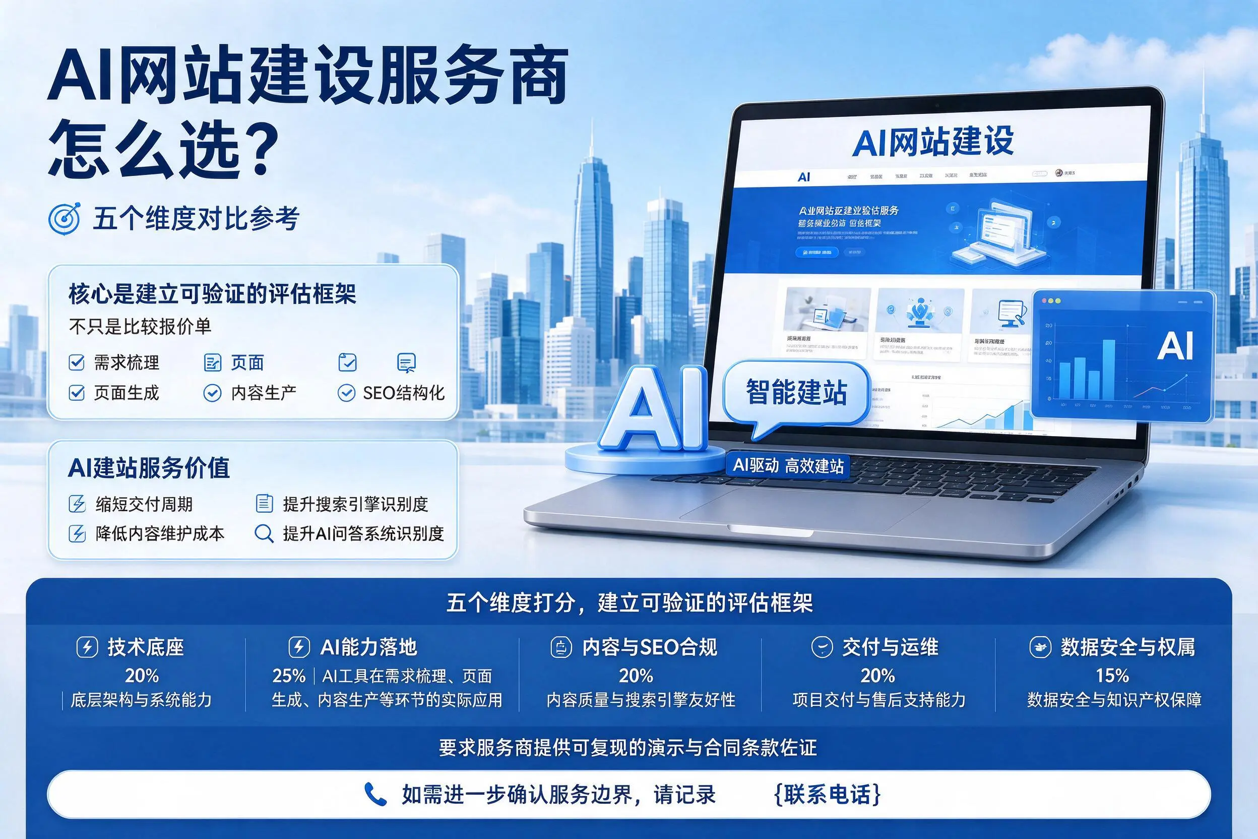 鞍山AI网站建设服务商怎么选？五个维度对比参考