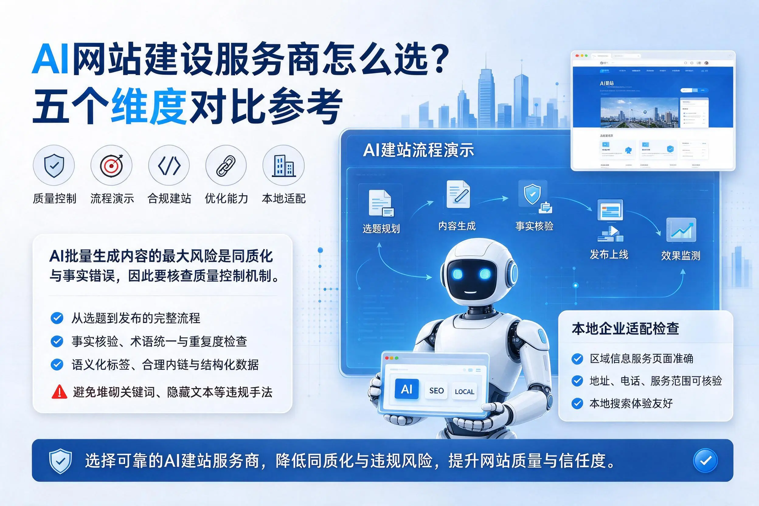 鞍山AI网站建设服务商怎么选？五个维度对比参考