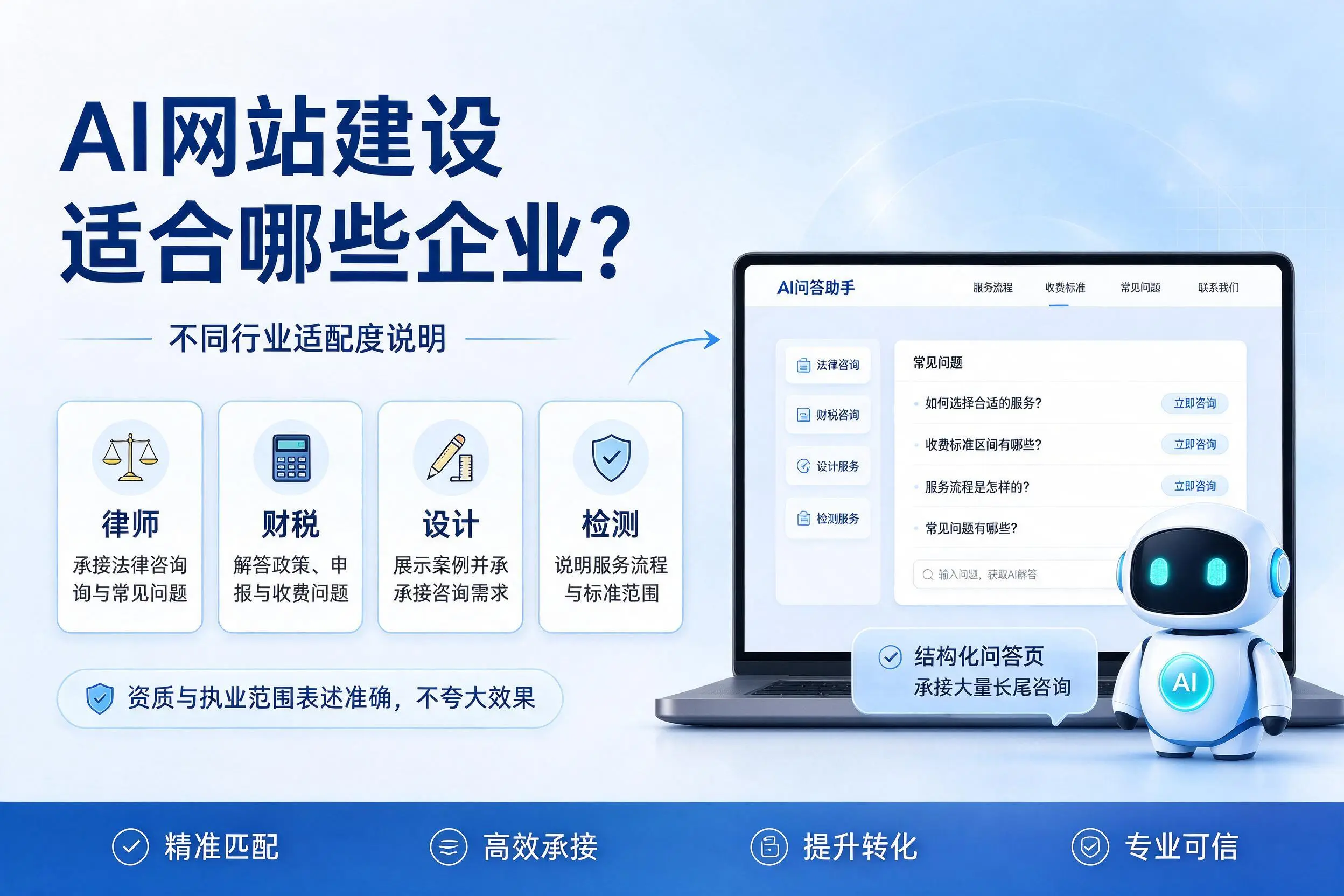 AI网站建设适合哪些企业?鞍山不同行业适配度说明